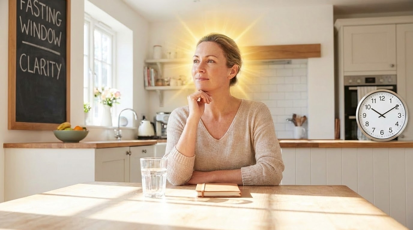 woman experiencing brain clarity from intermittent fasting for weight loss balancing hormones