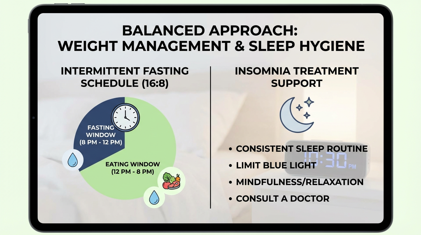 intermittent fasting schedule for weight loss and insomnia treatment